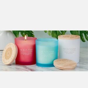 Sea and Sand Candle Trio - Soy Wax Blend with Essential Oils